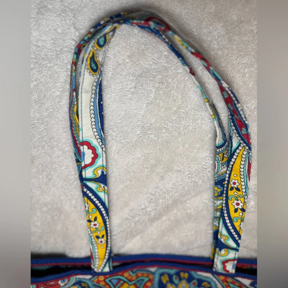 NWOT Vera Bradley $150 Retail Retired Marina Paisley Tote Laptop Bag - Picture 7 of 7